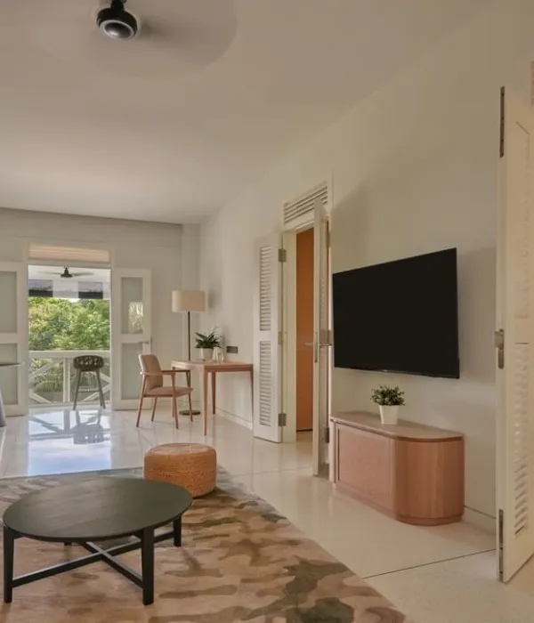 ジュニアスイートのリビングルーム