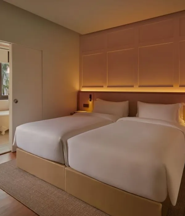 ベランダ付きスタジオスイートの寝室