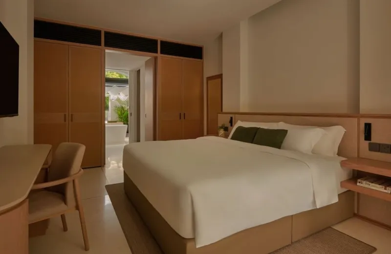 カップルスイートの寝室