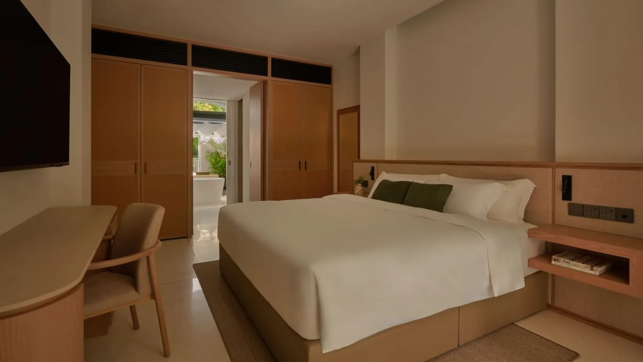 カップルスイートの寝室