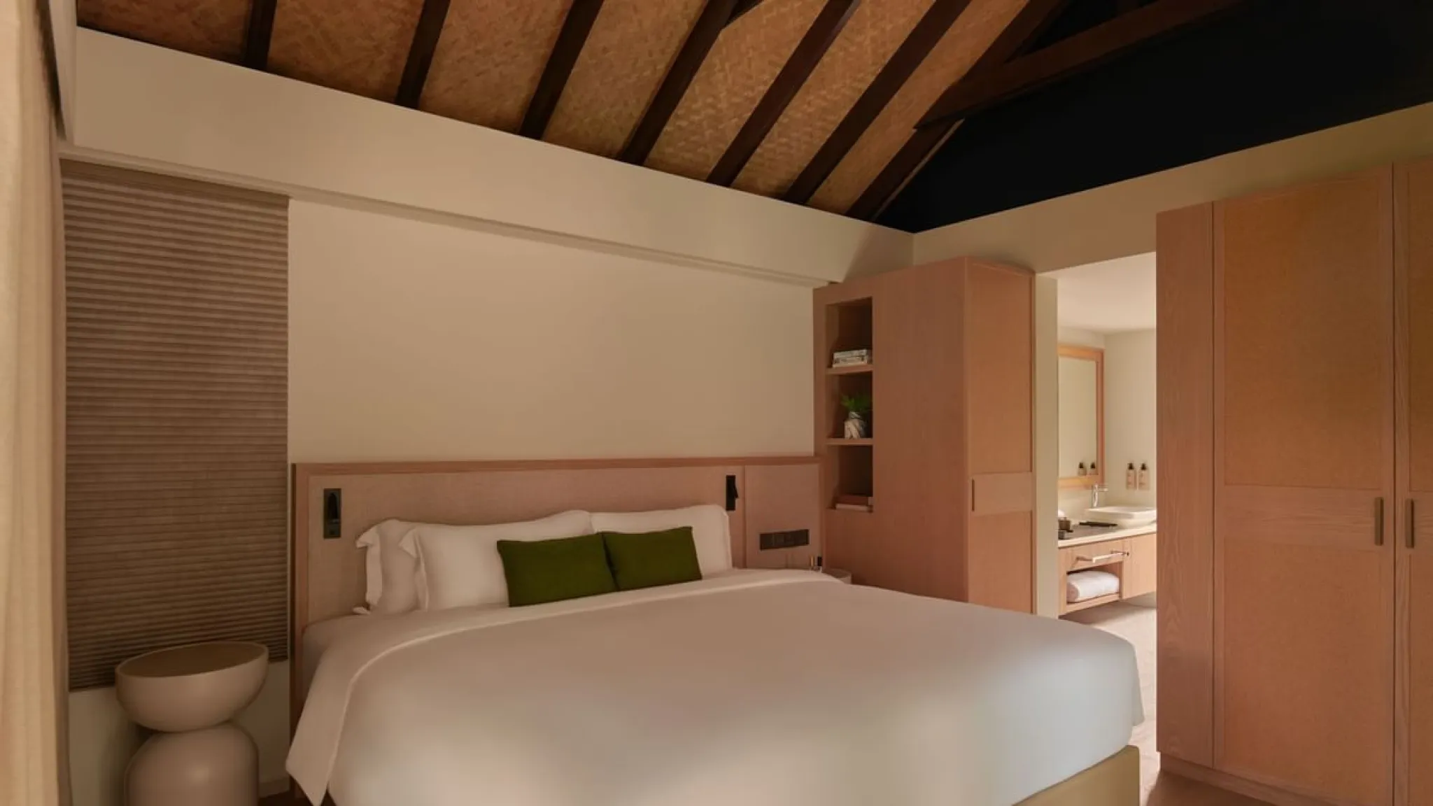 1ベッドルームのヴィラ（寝室）