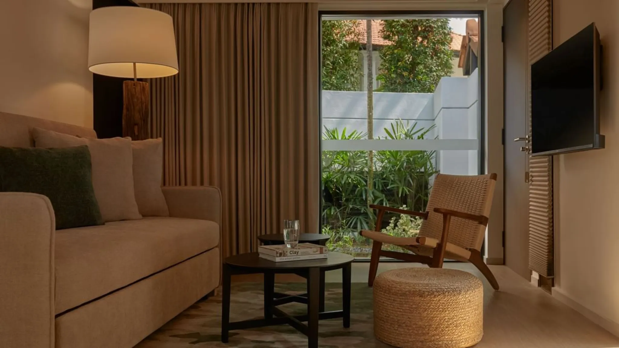 1ベッドルームのヴィラのリビングルーム