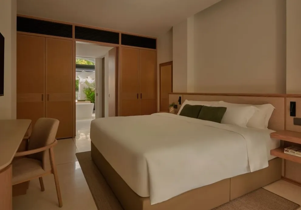 カップルスイートの寝室