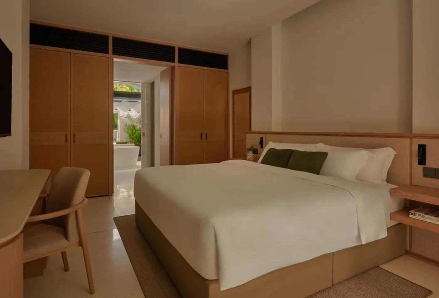 カップルスイートの寝室