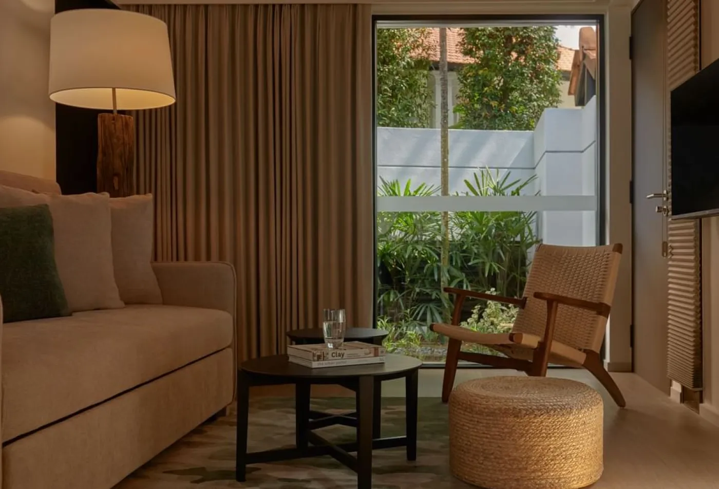 1ベッドルームのヴィラのリビングルーム