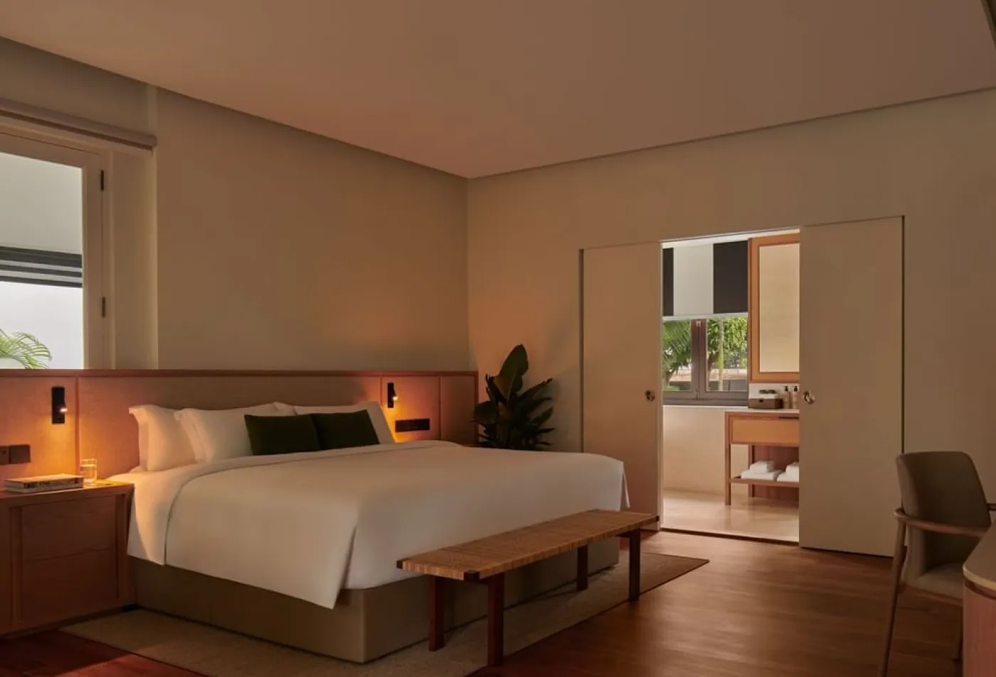 ベランダ付きスタジオベッドルーム